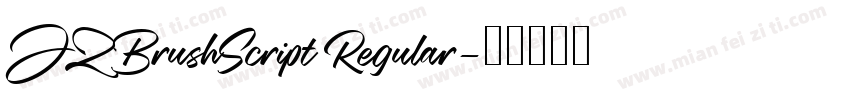 JZBrushScript Regular字体转换
